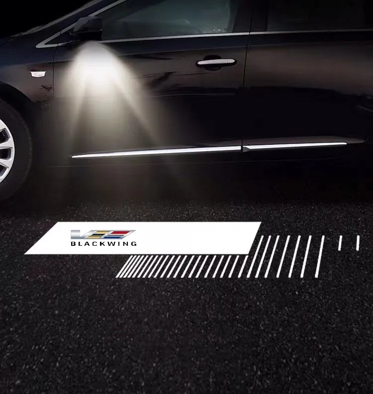 2022-2024 CT4-V Blackwing "V-Series Logo w/ Blackwing Lettering" Side Mirror Puddle Lights