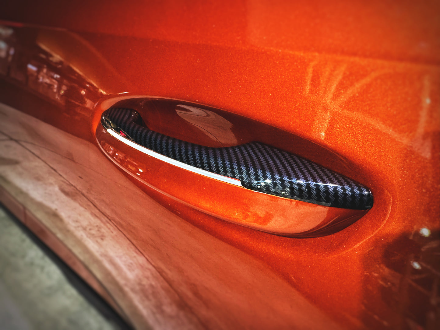 CT5-V Blackwing Carbon Fiber Print Top-Side Door Handle Covers