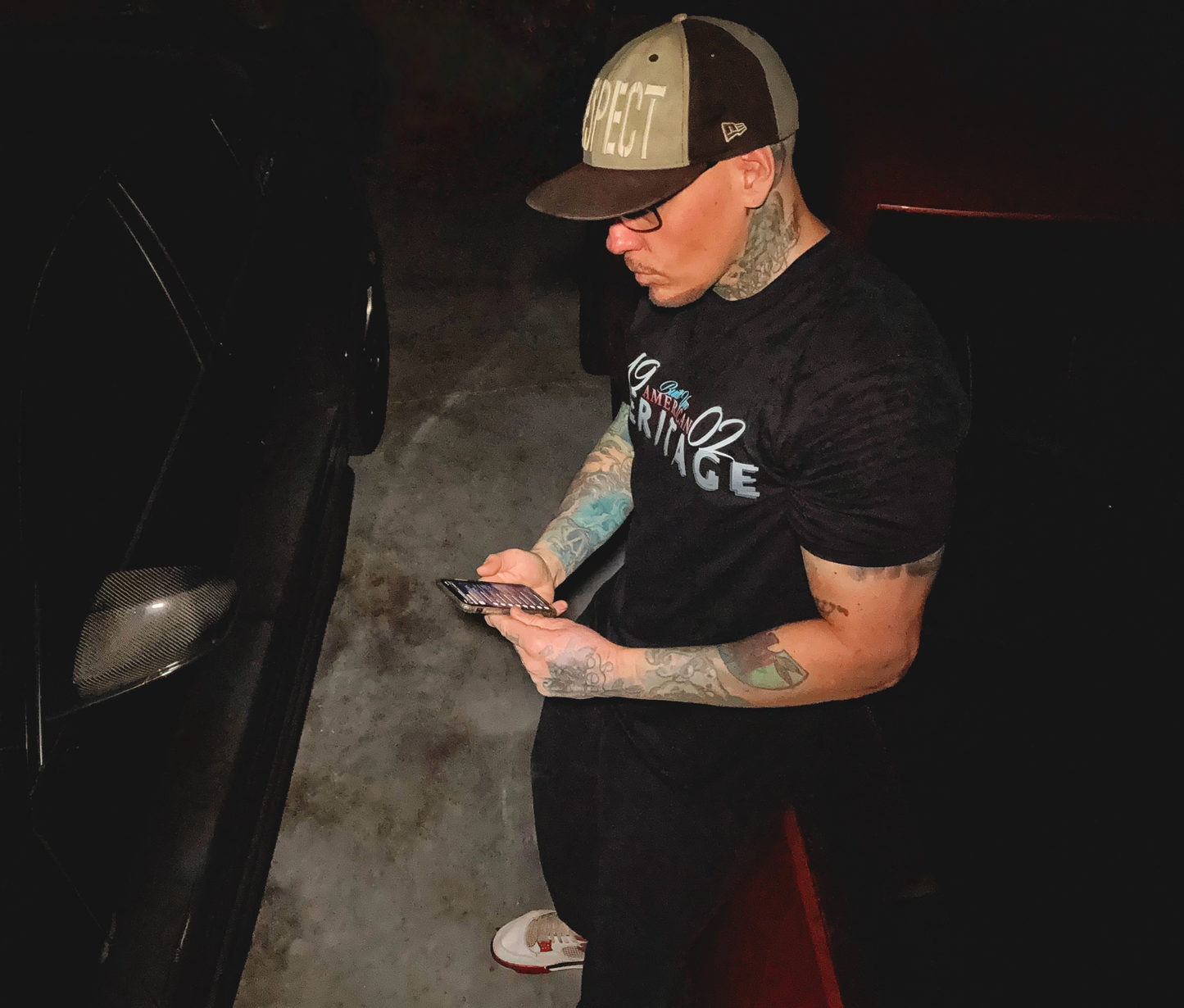 "1902 American Heritage" Premium Black Shirt
