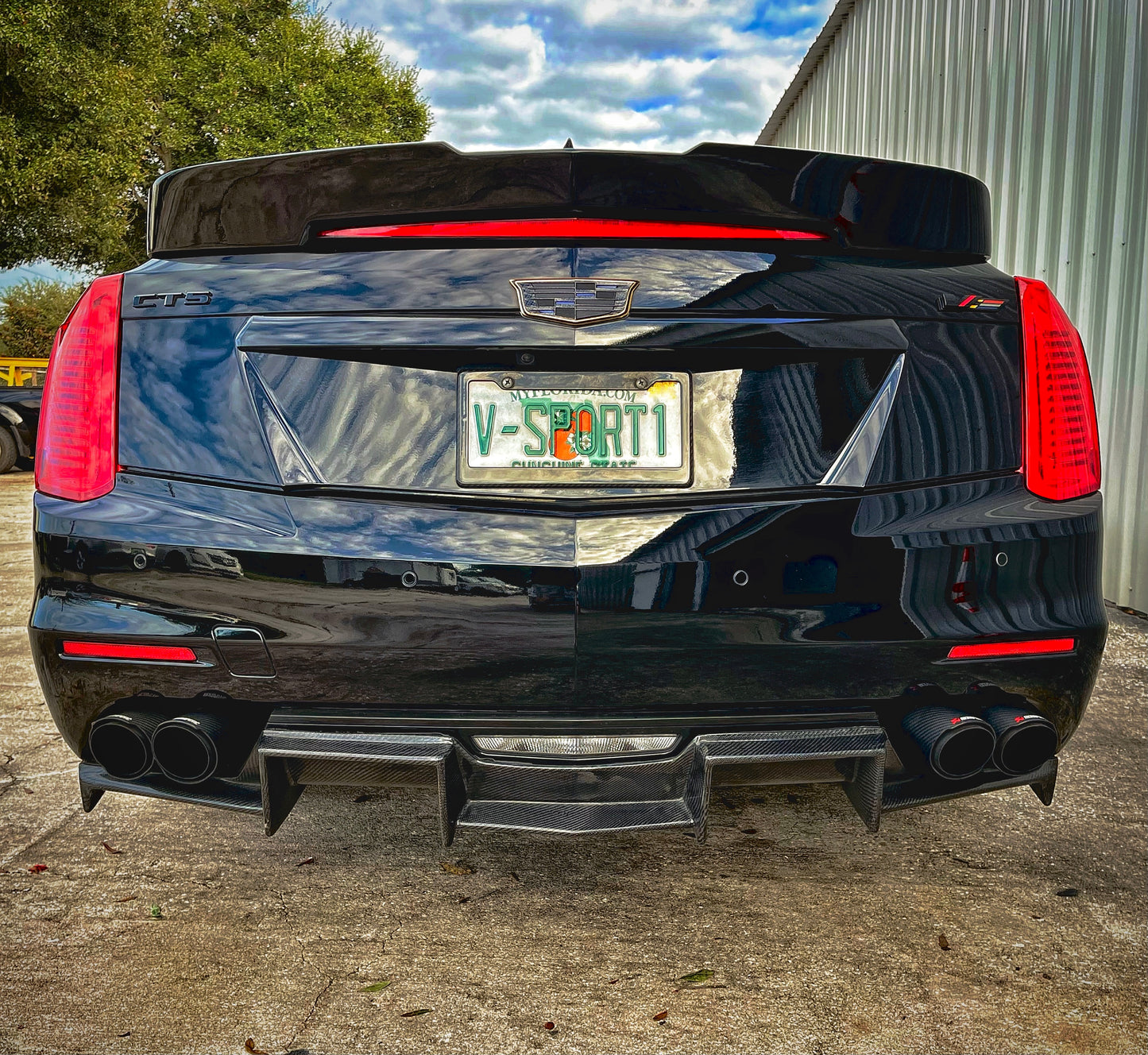 2014-'16 CTS "V-S1" Genuine Carbon Fiber Alpha Rear Diffuser