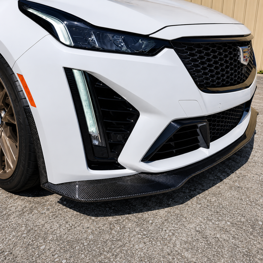 2022-'24 CT5-V Blackwing "Spec-2" Style Front Splitter (Genuine Carbon Fiber or Gloss Black)
