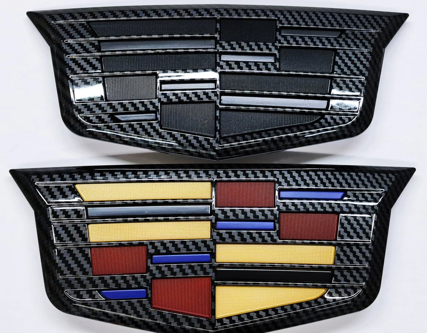 CTS V-Sport Front Carbon Fiber Print Cadillac Shield Emblem