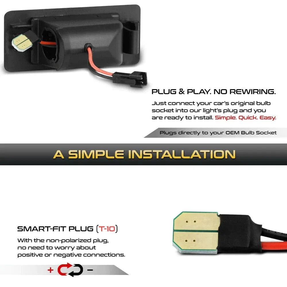 2013-2019 ATS Rear LED License Plate Lights