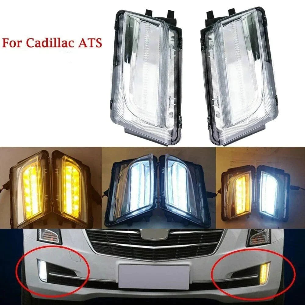 2013-2019 ATS Front Bumper Lower DRL and Turn Signal Combo LED Lights