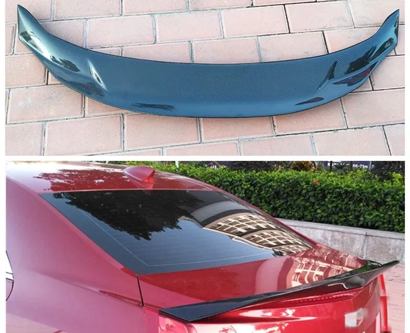 Carbon Fiber Rear Trunk Spoiler Compatible with Cadillac Carbon Fiber Rear Trunk Spoiler Compatible with Cadillac