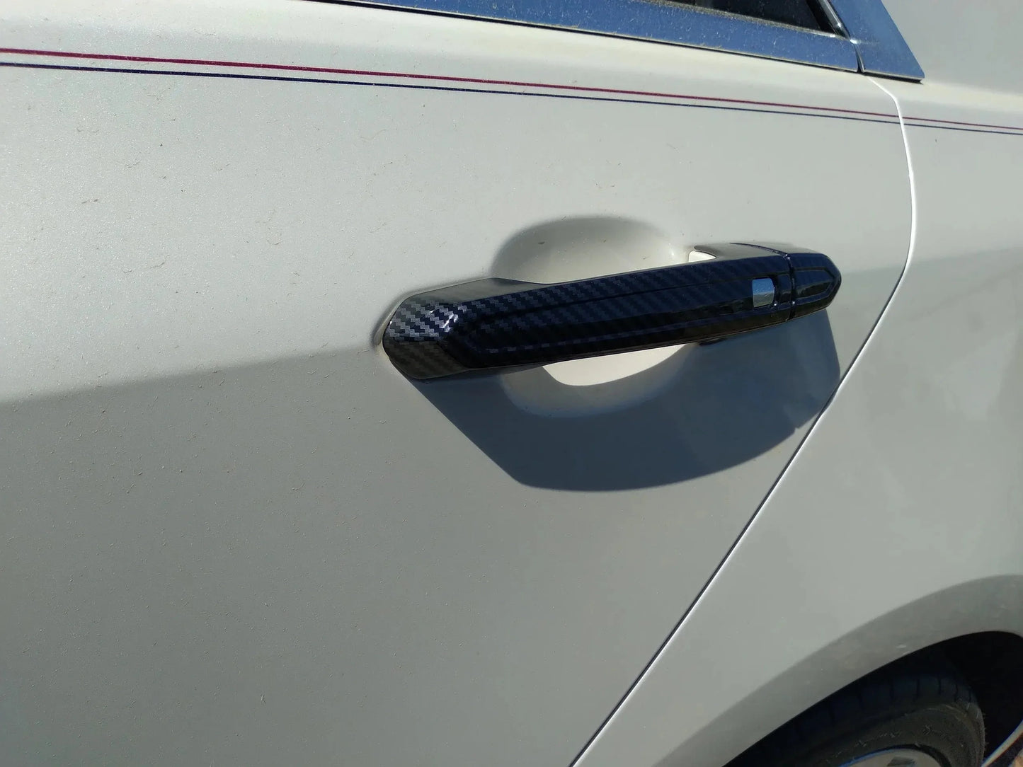 Cadillac ATS Carbon Fiber Print Non Lighted Door Handle Covers