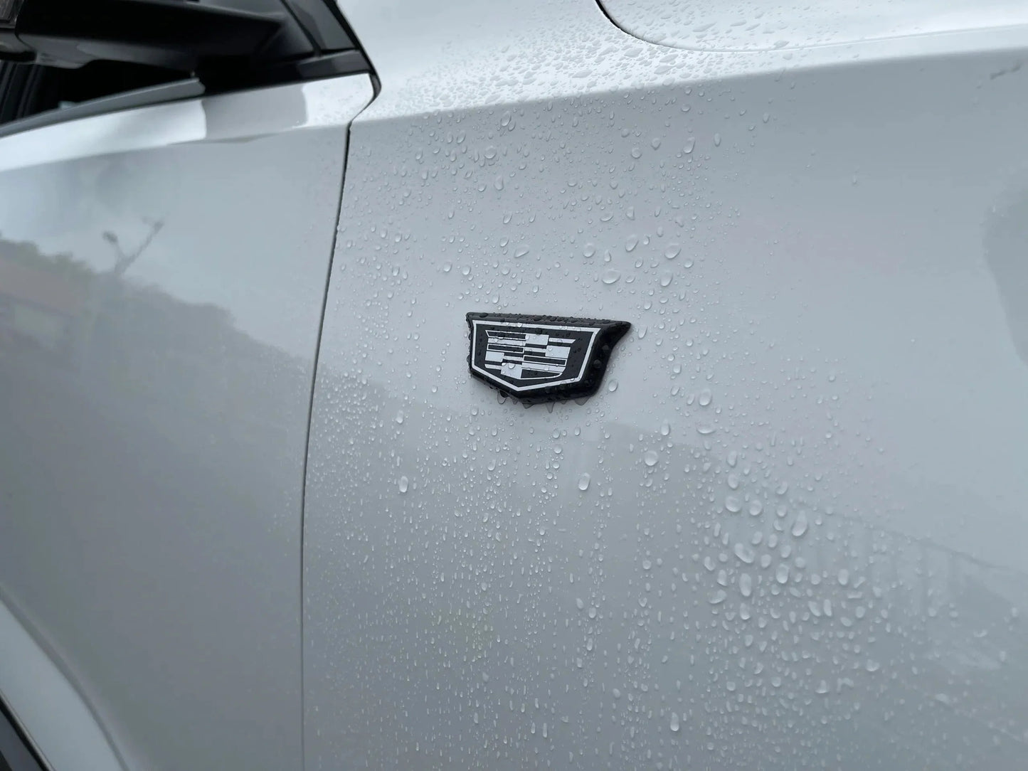 Cadillac CT4-V Genuine Carbon Fiber Fender Emblem Cover Set