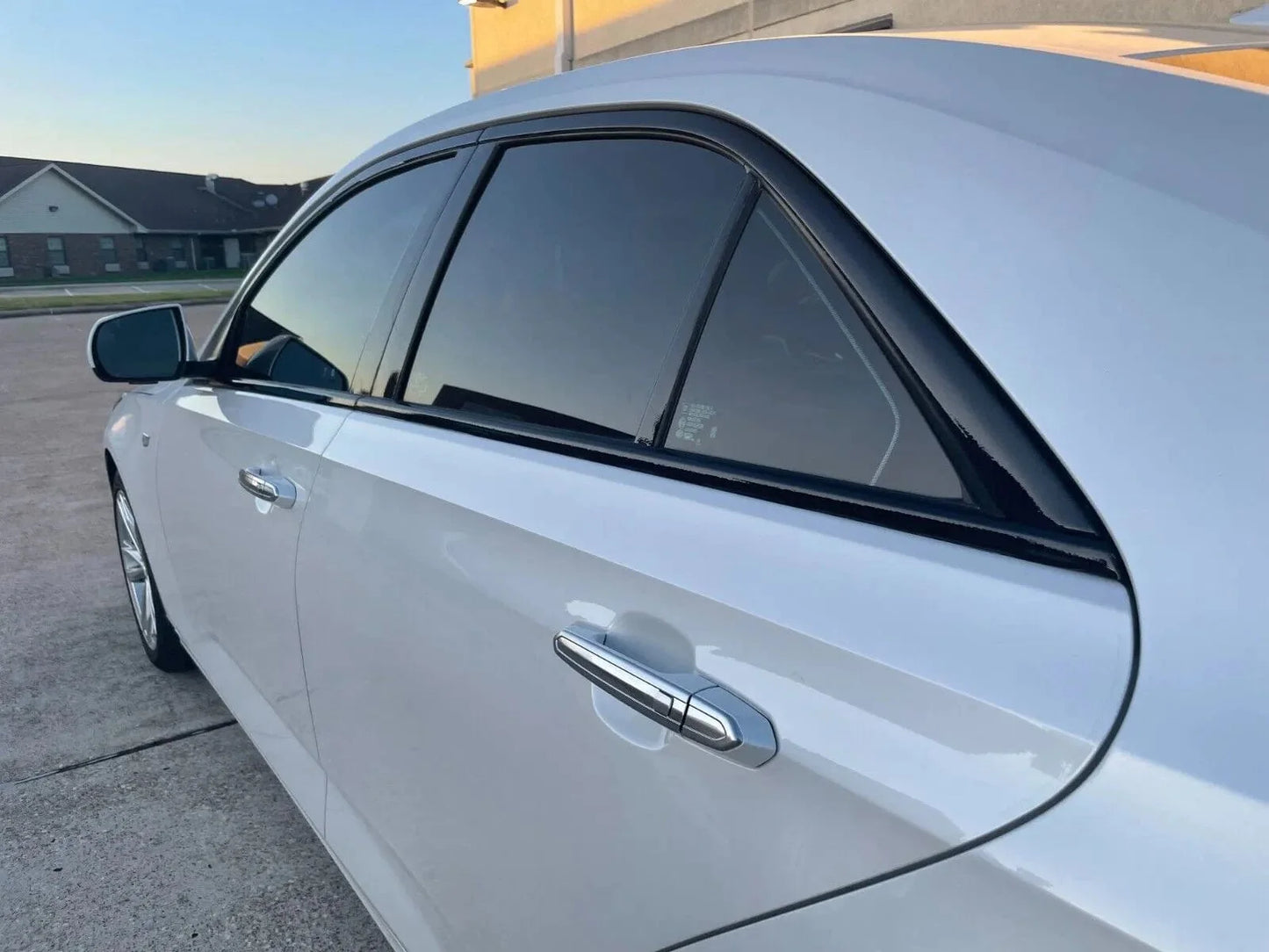 Cadillac CT4-V Blackwing Gloss Black Metal 8-Piece Window Trim Overlay Kit