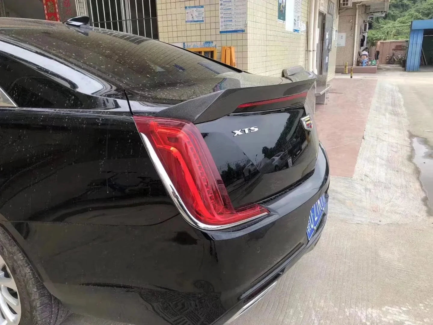 Cadillac XTS aftermarket exterior rear spoiler wing upgrade mod fits 2014 2015 2016 2017 2018 2019