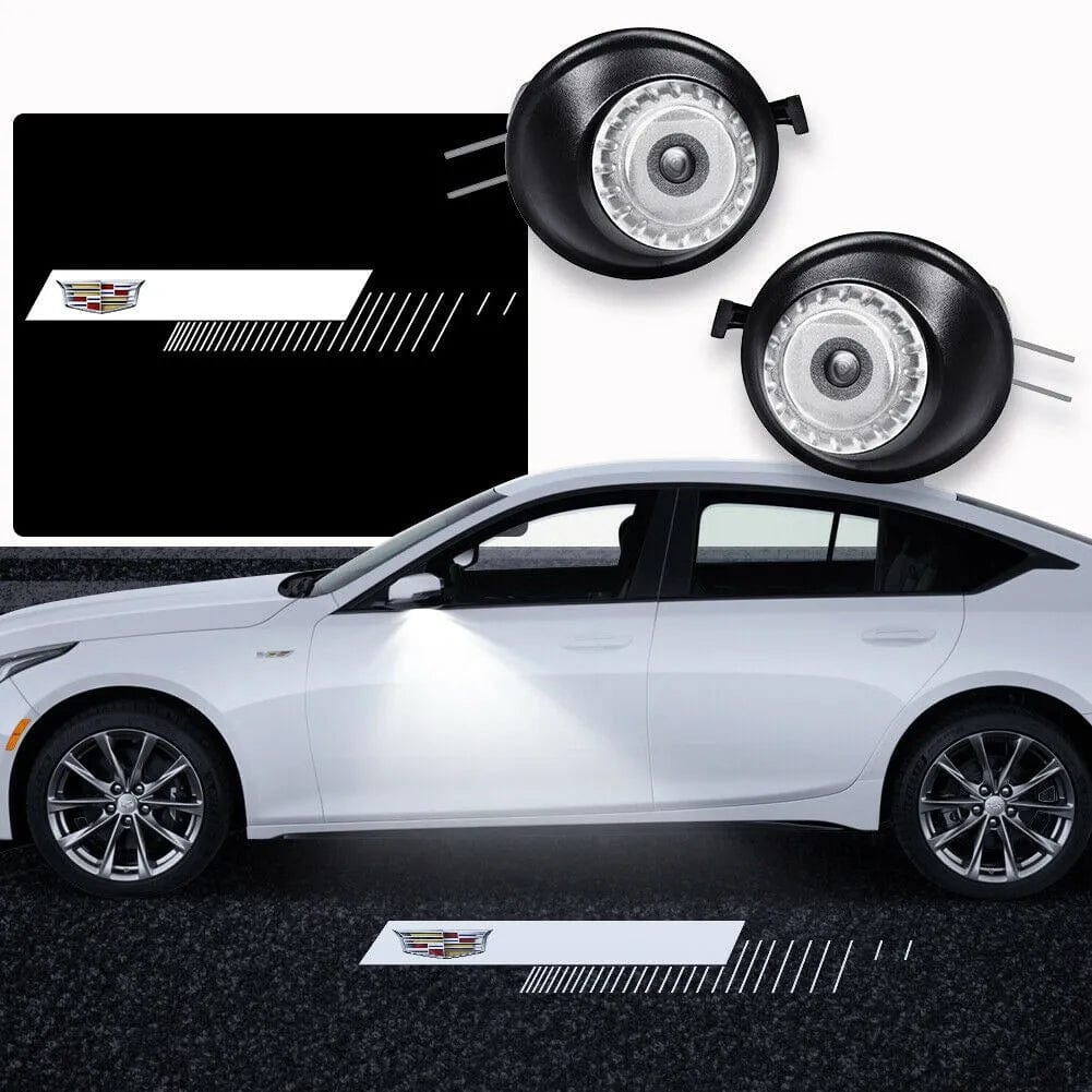 Savage Cadillac CTS Colored Puddle "Shield" Logo Lights