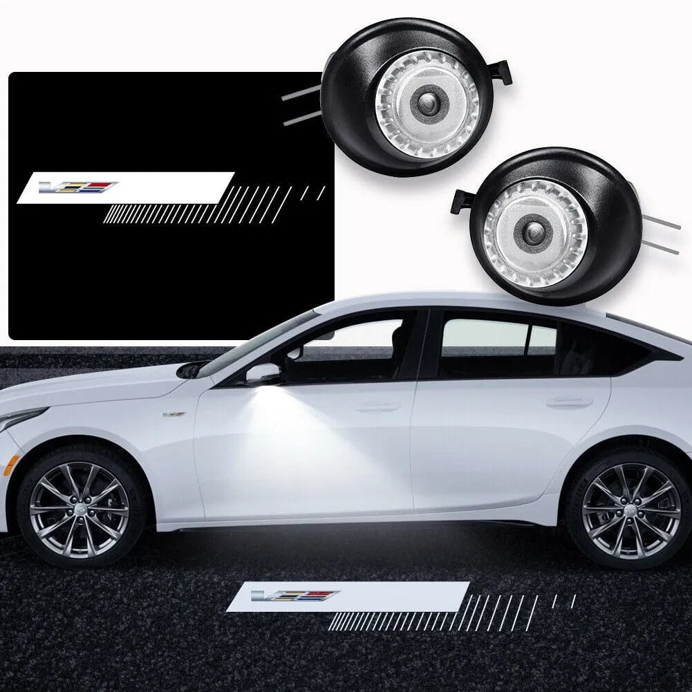 Savage Cadillac ATS-V Colored Puddle "V-Series" Logo Lights