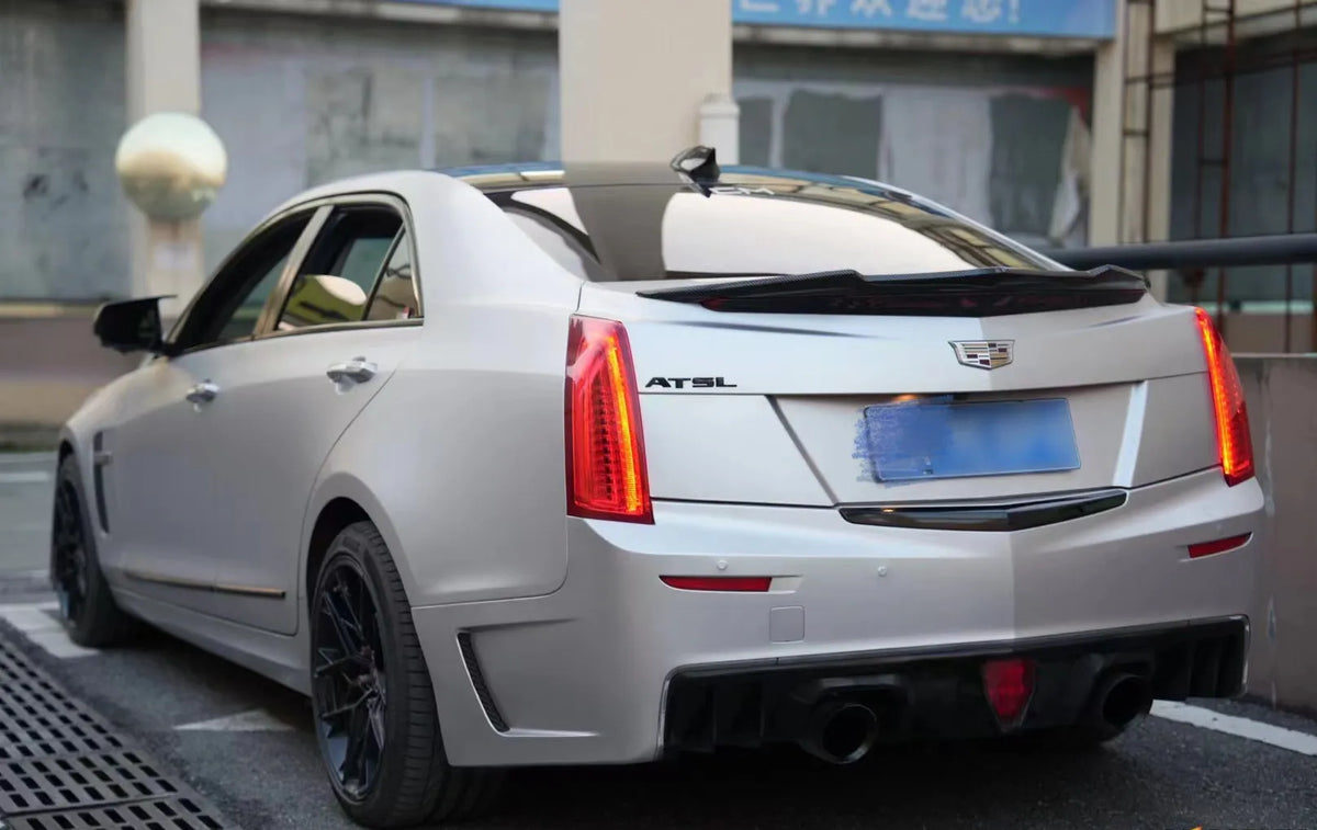 Ats V Rear Diffuser ATS Sedan 16-Piece Complete Rear Bumper Diffuser Kit – Savage Cadillac