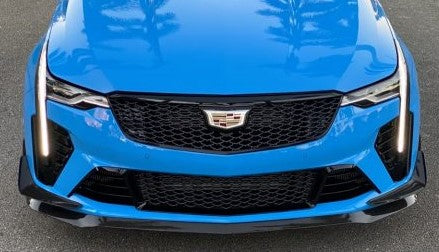 Cadillac CT4-V Blackwing "Performance" Front Splitter in Carbon Fiber or Gloss Black