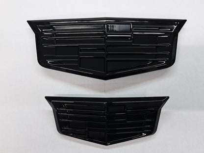 2015-2020 Escalade Gloss Front and Rear Cadillac Shield Emblems