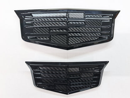 2015-2020 Escalade Gloss Front and Rear Cadillac Shield Emblems