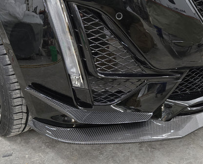 CT5 Sport Performance Front Splitter and Canards in Genuine Carbon Fiber or Gloss Black