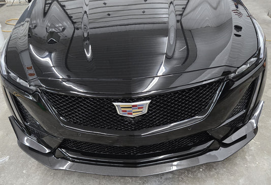 CT5 Sport Performance Front Splitter and Canards in Genuine Carbon Fiber or Gloss Black