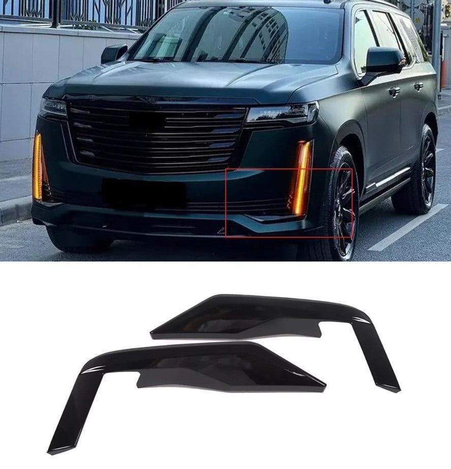 2021+ Escalade Gloss Black Lower Front Bumper Trim