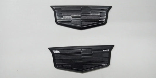 CT5 Front Fender Small Black Cadillac Shield Emblems