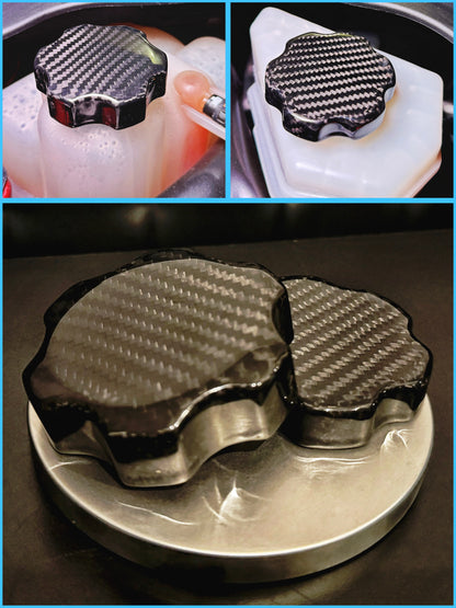 CT5 Genuine Carbon Fiber Engine Reservoir Cap Cover Set