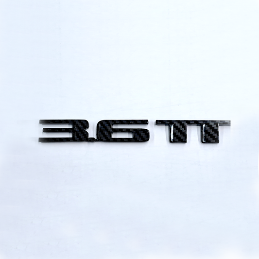 Cadillac "3.6TT" Carbon Fiber Letter Badging