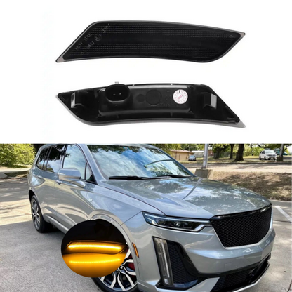 Cadillac XT6 Smoked w/ Amber LED Side Marker Lights