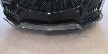 CTS V-Sport "V3" Style Genuine Carbon Fiber Savage Front Splitter