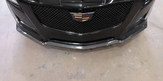 CTS V-Sport "Sport" Genuine Carbon Fiber Front Splitter (Version 3)