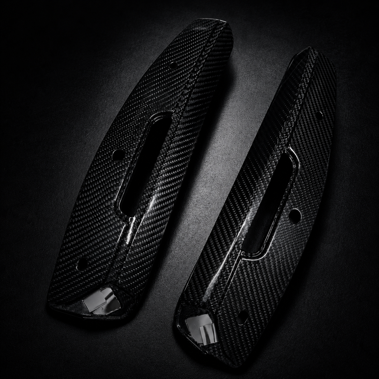 CT5-V Blackwing Front Wheel Wind Deflectors in Genuine Carbon Fiber or Gloss Black