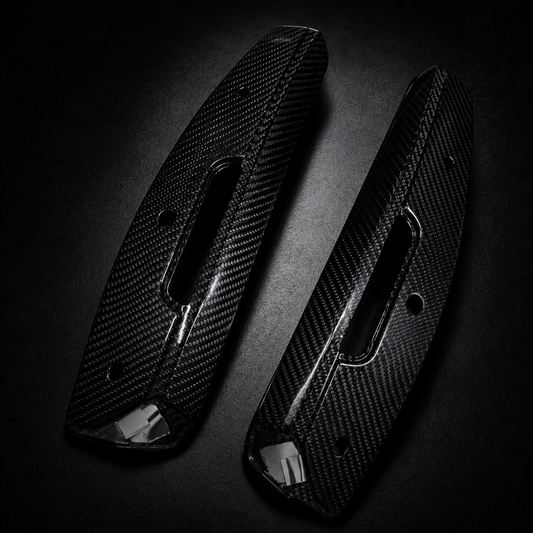 CT5-V Blackwing Front Wheel Wind Deflectors in Genuine Carbon Fiber or Gloss Black