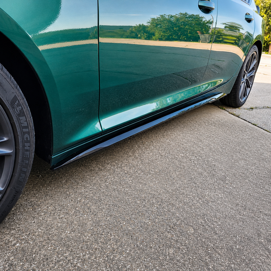 2020+ Cadillac CT5 Sport "Performance" Side Splitters in Gloss Black or Genuine Carbon Fiber