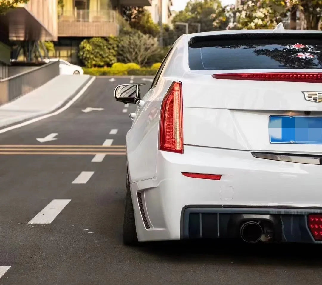 Ats V Rear Diffuser ATS Sedan 16-Piece Complete Rear Bumper Diffuser Kit – Savage Cadillac