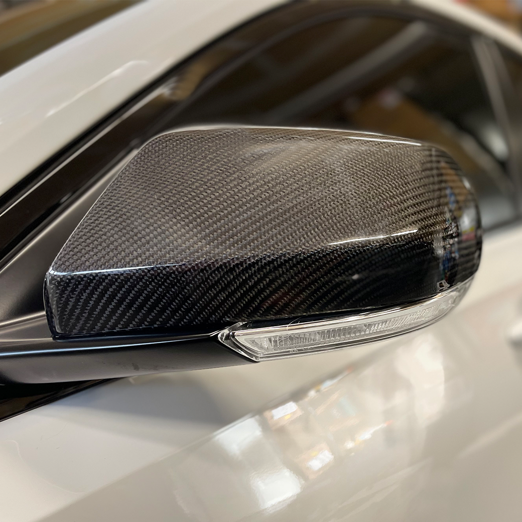 Savage Cadillac ATS Sedan Genuine Carbon Fiber Replacement Mirror Covers