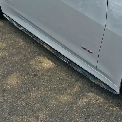 ATS-V Side Splitters in Genuine Carbon Fiber