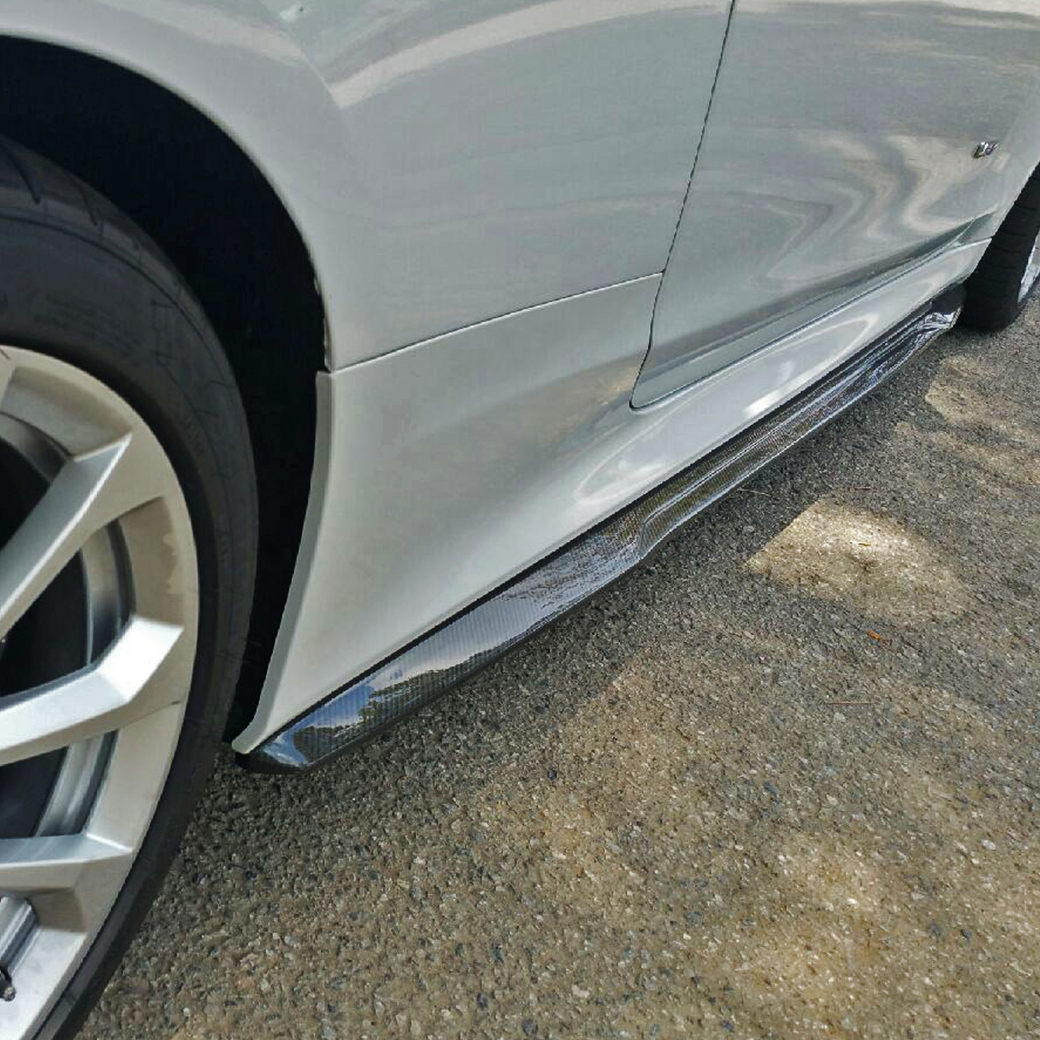 ATS-V Side Splitters in Genuine Carbon Fiber