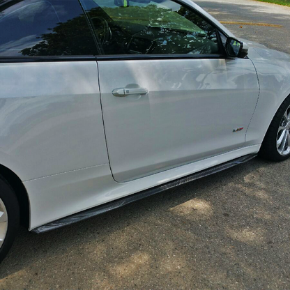 ATS-V Side Splitters in Genuine Carbon Fiber