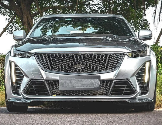 Cadillac CT5-V 13 Piece "Blackwing" Front End Conversion Kit w/ Gloss Back or Carbon Fiber Front Splitter
