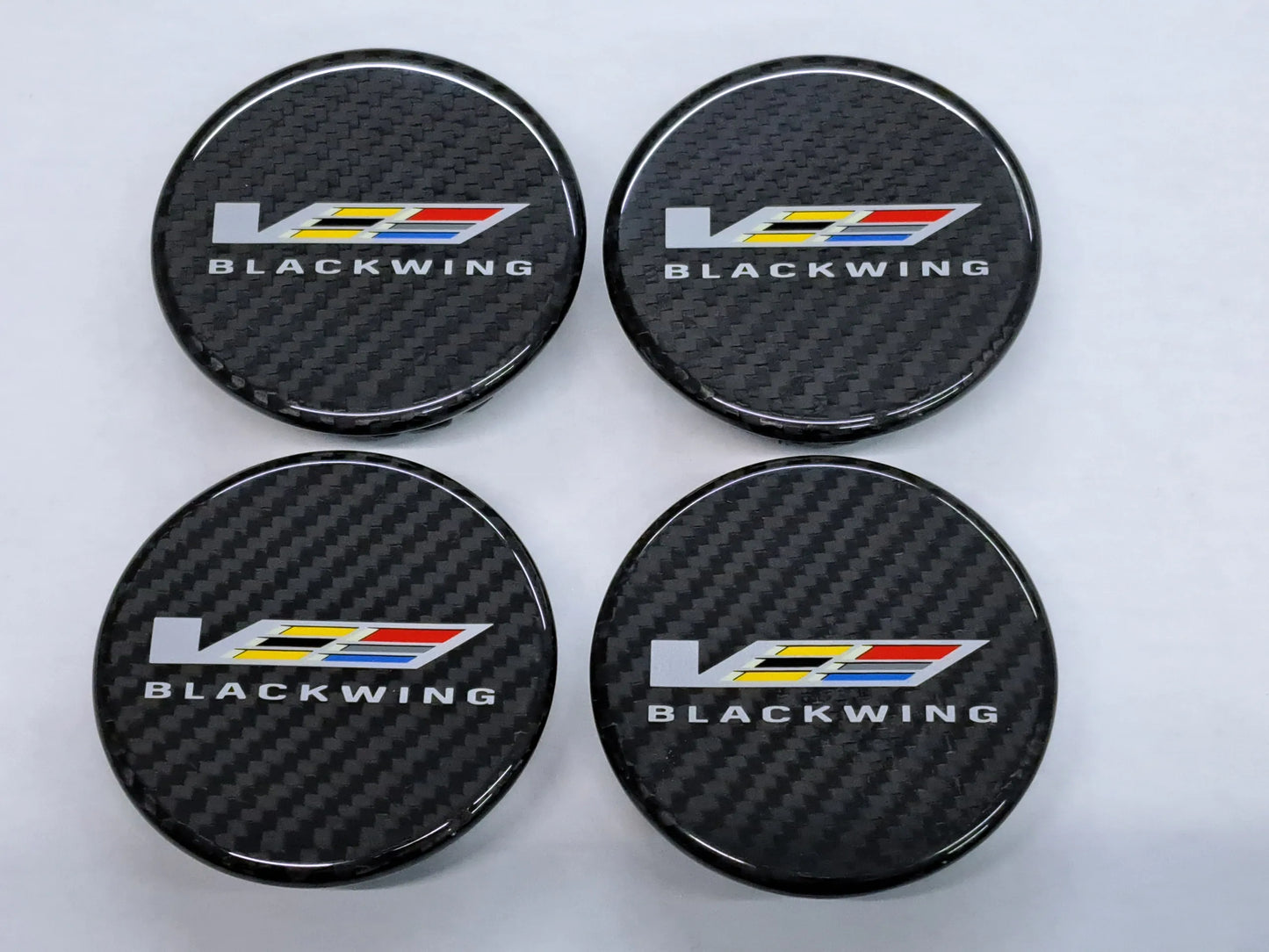 CT5-V Blackwing "V-Logo" Rear Carbon Fiber Wheel Center Caps