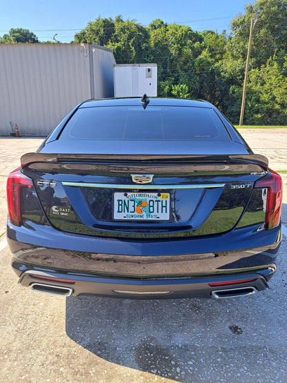 Cadillac CT5 Rear Spoiler in Carbon Fiber or Gloss Black