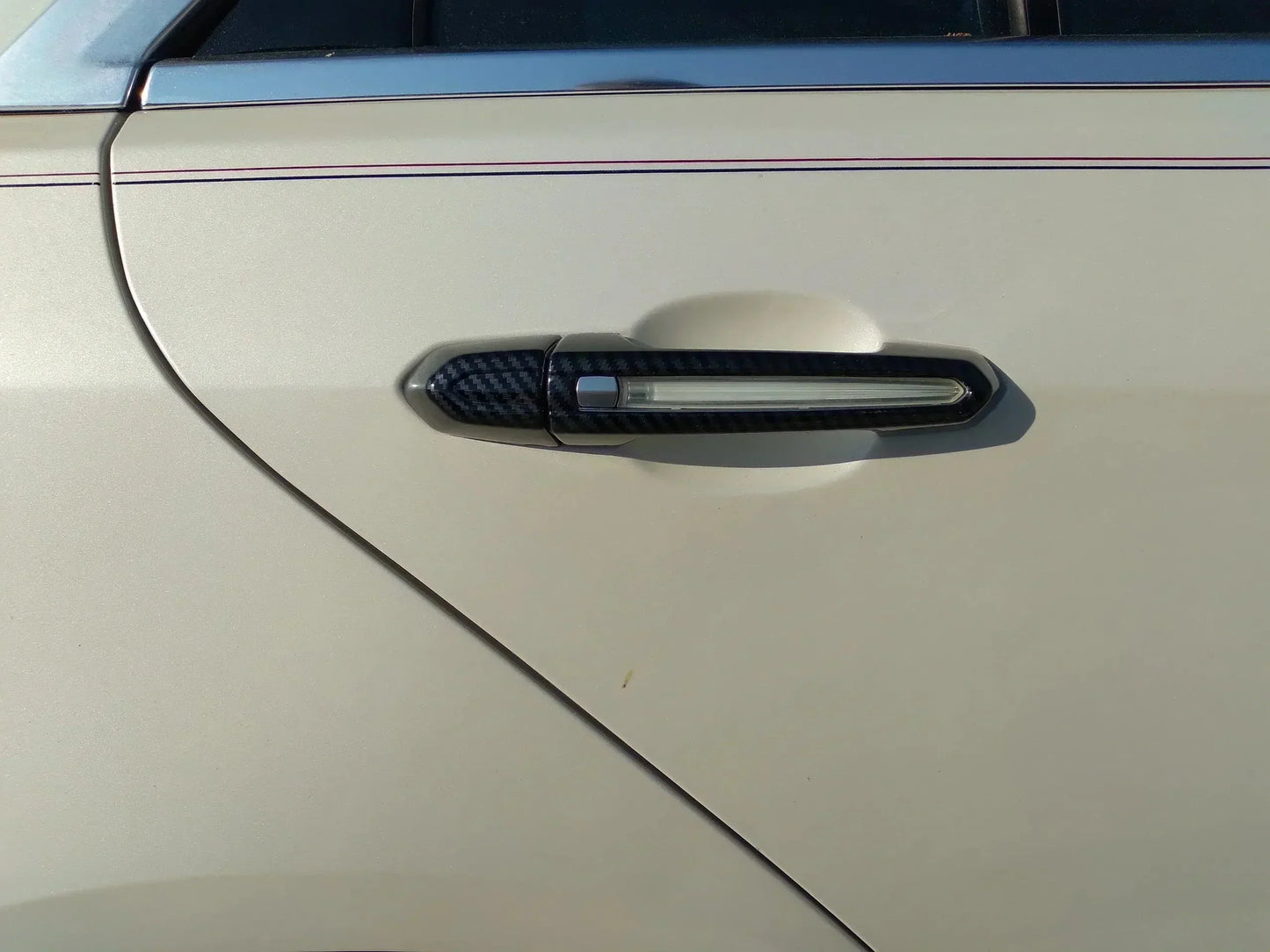 Cadillac XT4 Carbon Fiber Print Lighted Door Handle Covers