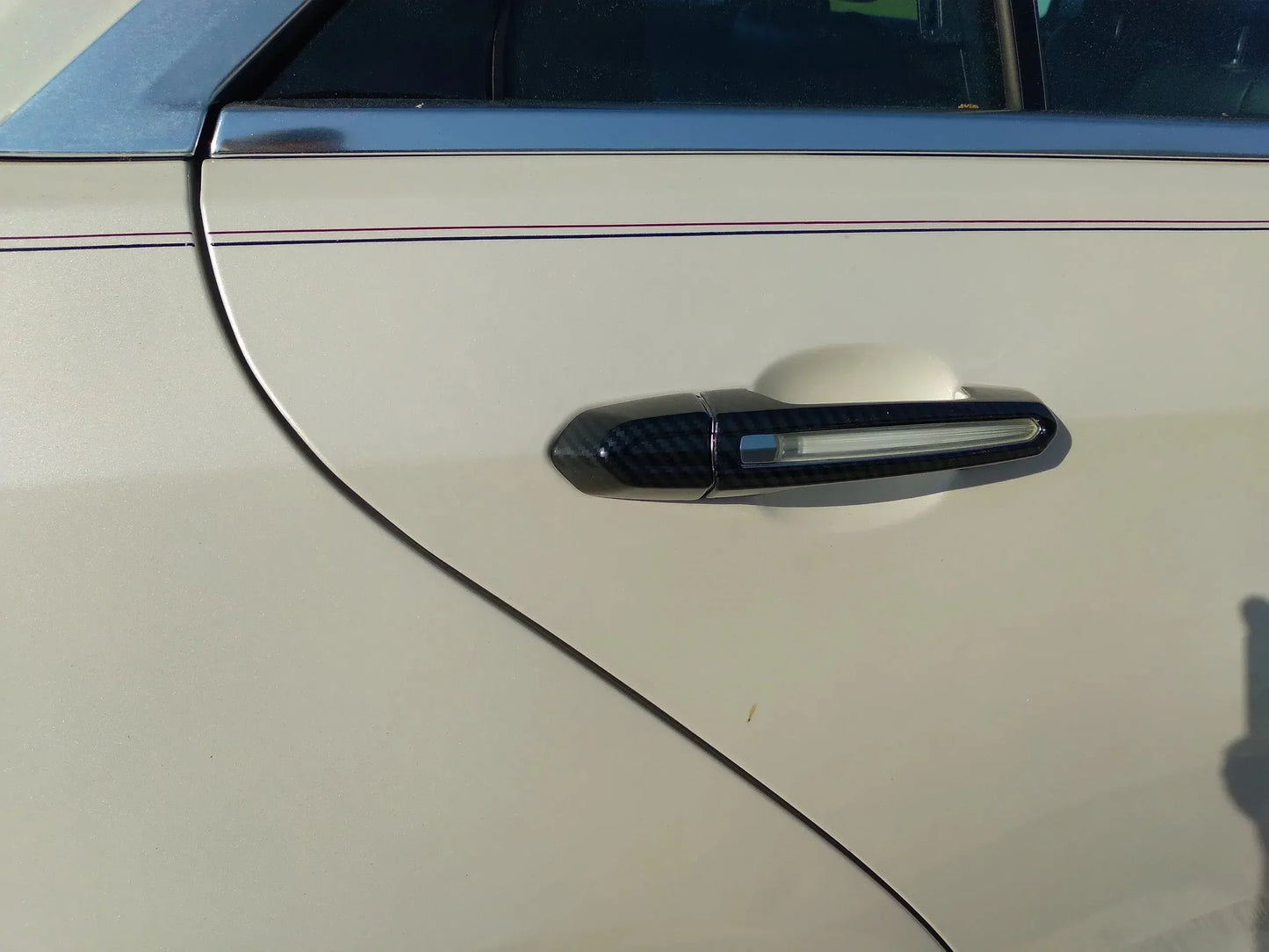 Cadillac ATS-V Carbon Fiber Print Lighted Door Handle Covers