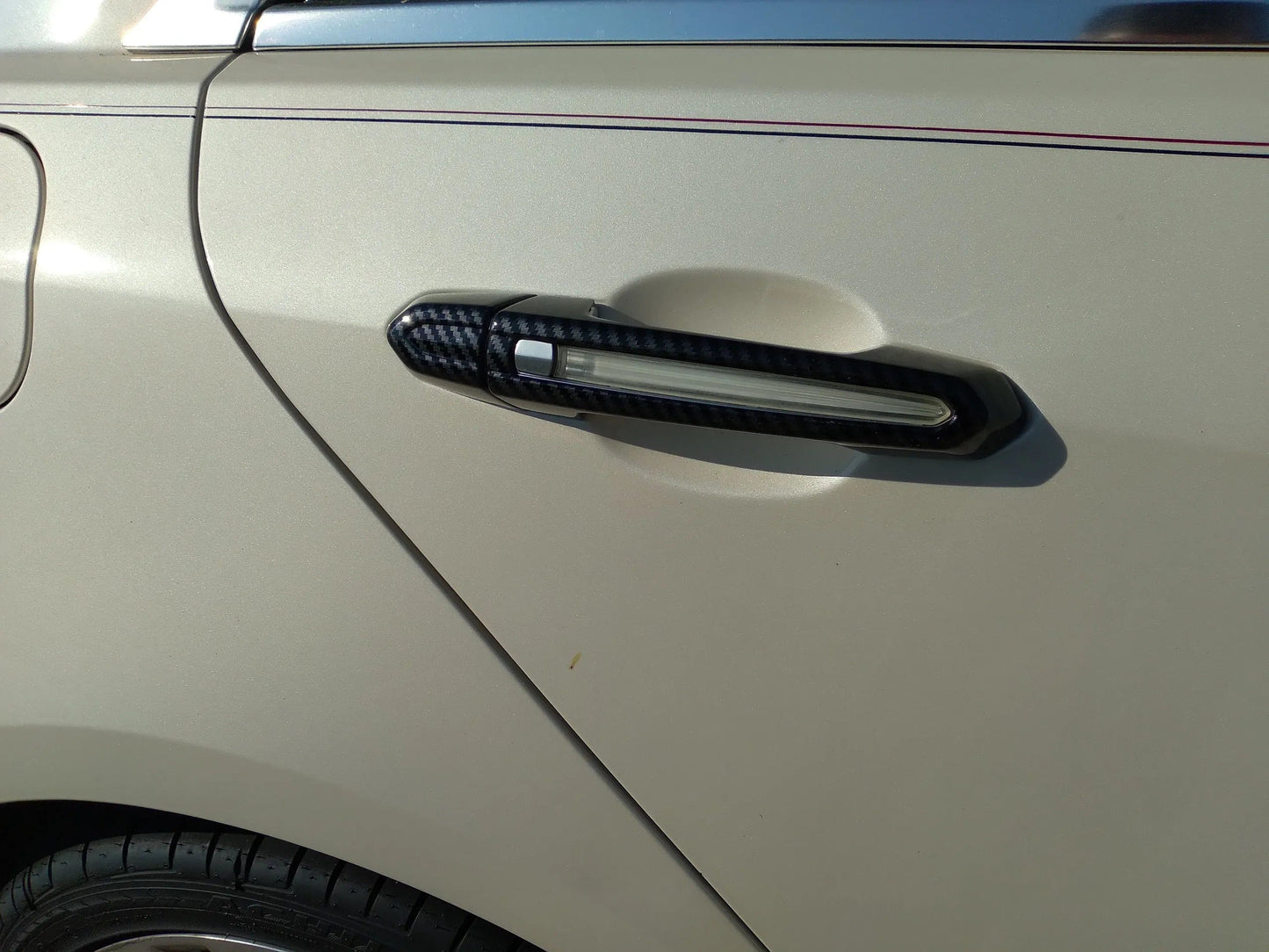 Cadillac ATS-V Carbon Fiber Print Lighted Door Handle Covers