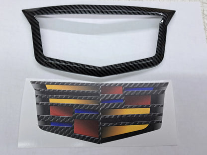 CT5-V Blackwing Adaptive Cruise Emblem Blackout Kit (Gloss Black or Carbon Fiber Print)