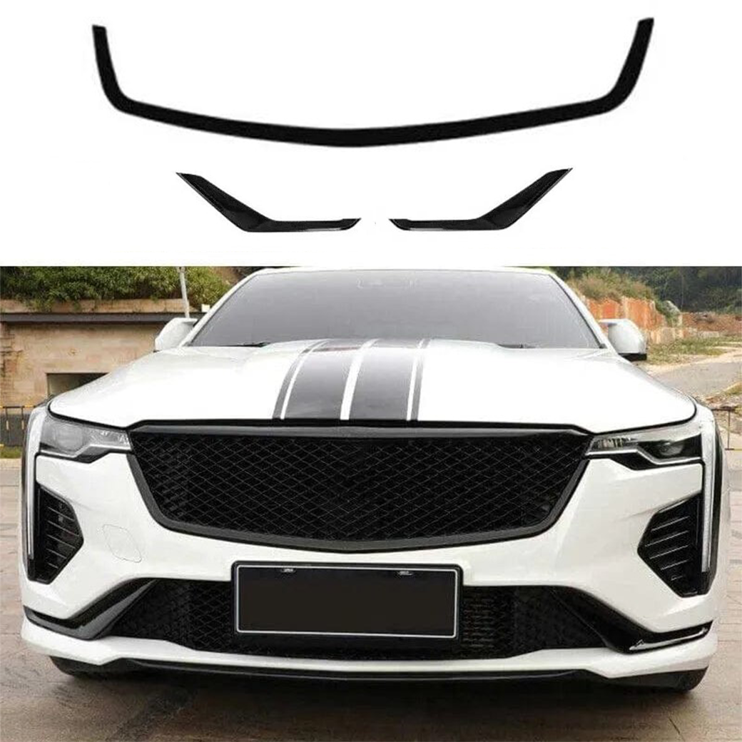 Cadillac CT4 Sport Gloss Black Grille Surround and Lower Bumper Trim