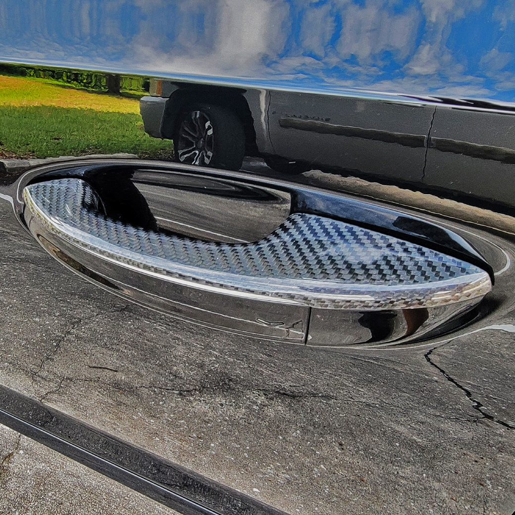CT5 Genuine Carbon Fiber Top-Side Door Handle Covers