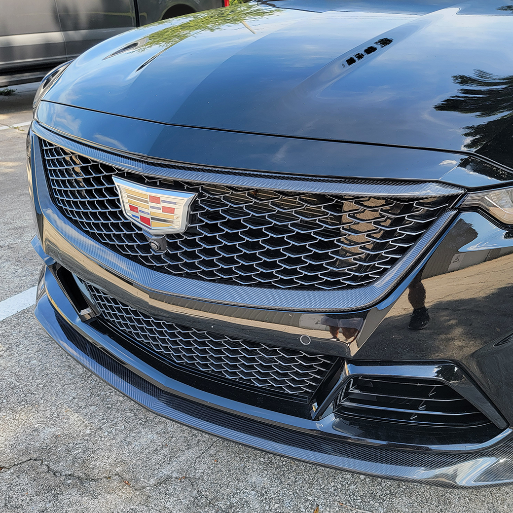 2022-'24 CT5-V Blackwing Genuine Carbon Fiber Upper and Lower Grille Trim Overlay