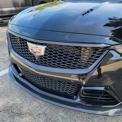 2022-'24 CT5-V Blackwing Genuine Carbon Fiber Upper and Lower Grille Trim Overlay