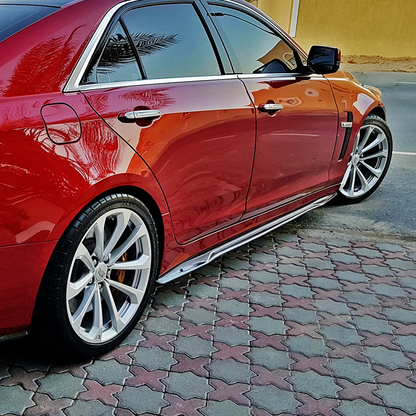 2016-2019 CTS-V Side Splitters in Genuine Carbon Fiber