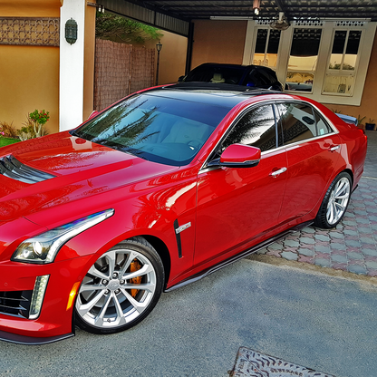 2016-2019 CTS-V Side Splitters in Genuine Carbon Fiber