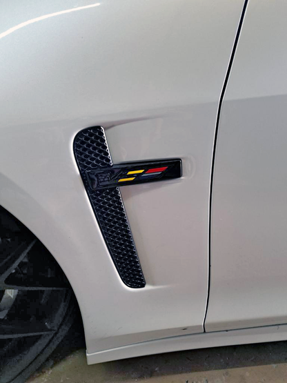 CTS-V3 Gloss Black Fender Vent Badging